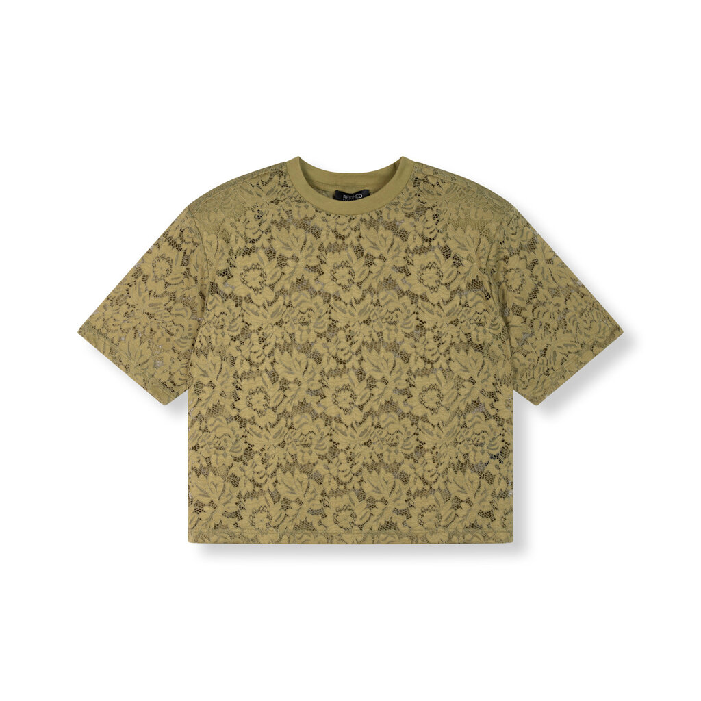 REFINED cropped lace t-shirt ANGIE 2605757170 army
