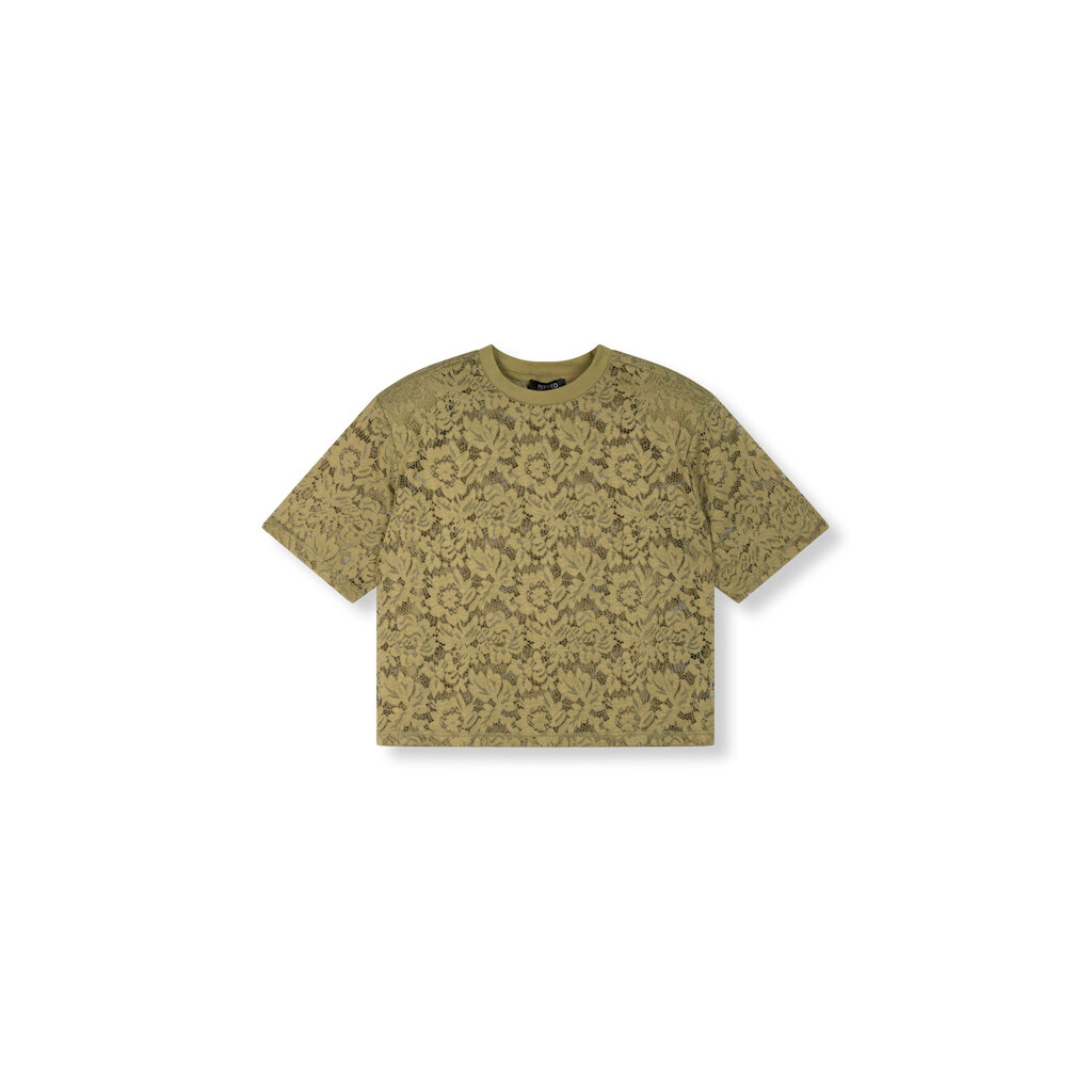 REFINED cropped lace t-shirt ANGIE 2605757170 army
