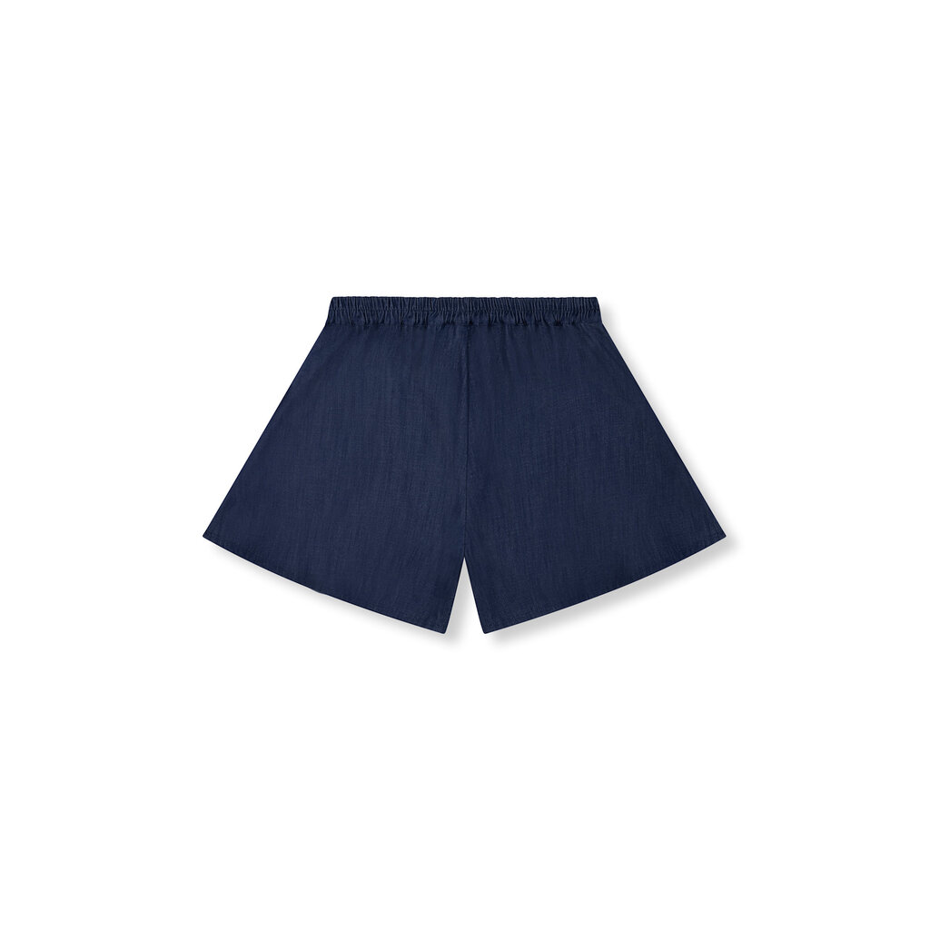 REFINED wide denim shorts CINDY 2605272186 navy