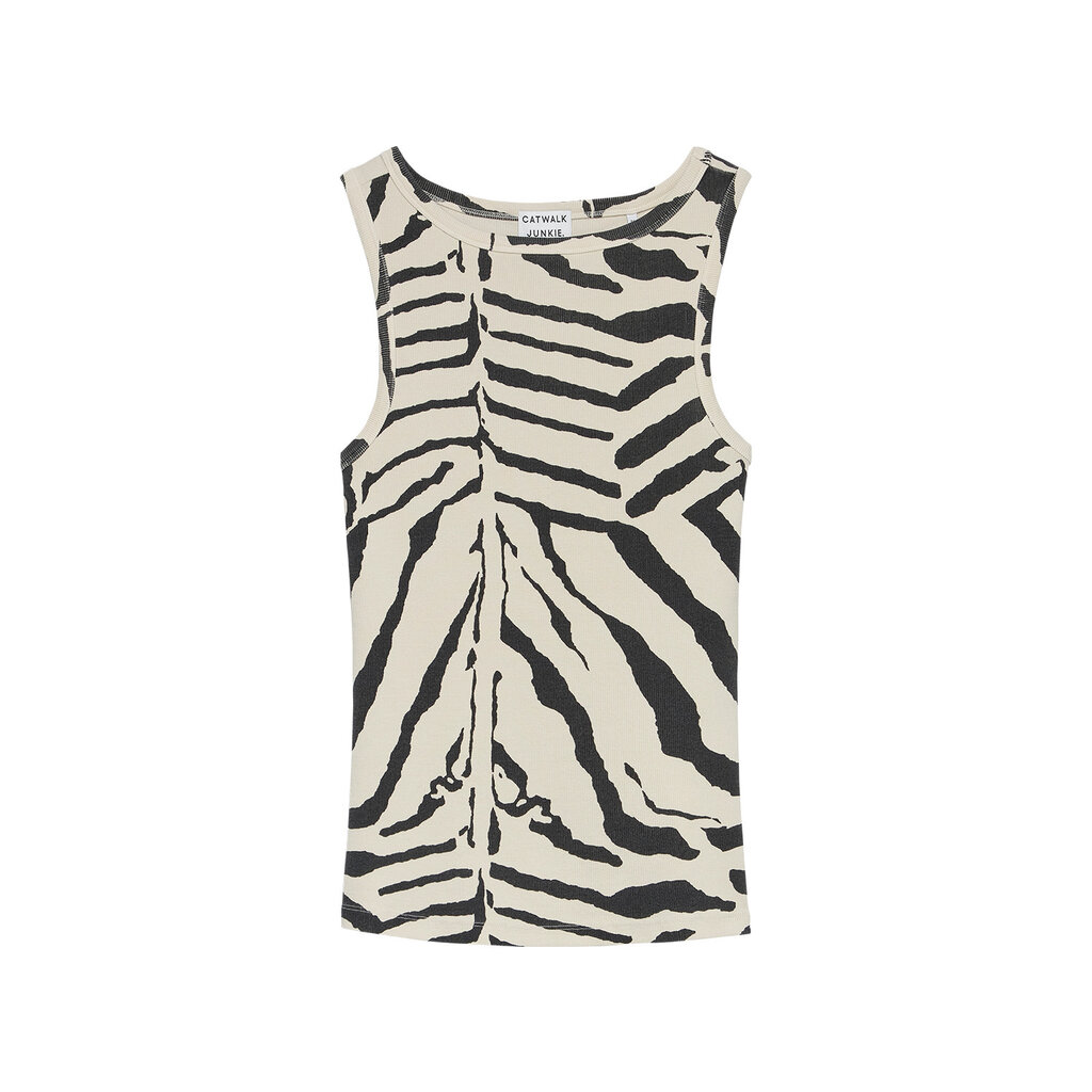 CATWALK JUNKIE Classic zebra rib singlet 2602020004 Cement