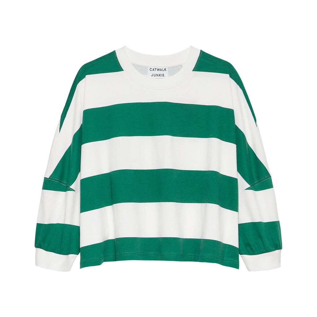 CATWALK JUNKIE Oversized bold striped Tshirt 2602020206 Wild Green