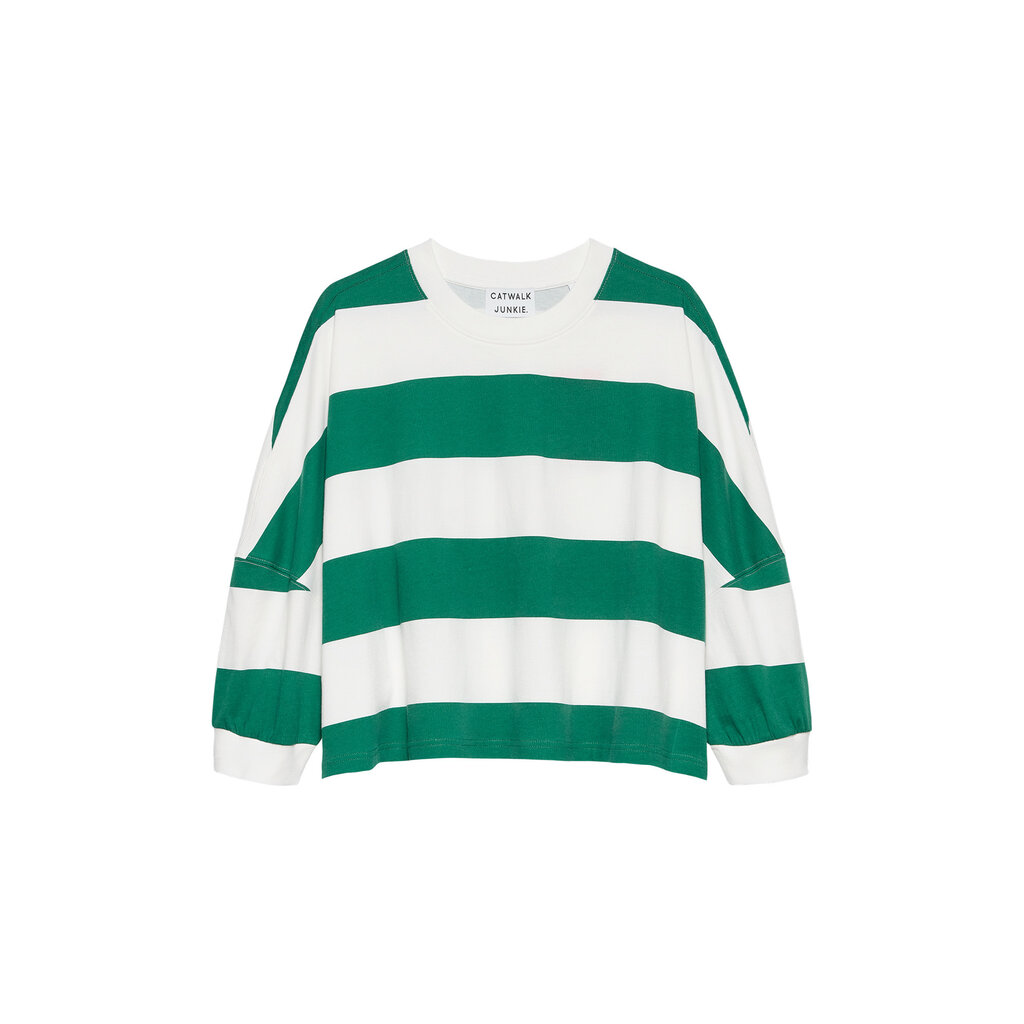 CATWALK JUNKIE Oversized bold striped Tshirt 2602020206 Wild Green