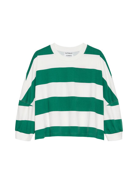 CATWALK JUNKIE Oversized bold striped Tshirt 2602020206 Wild Green