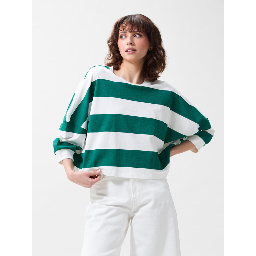 CATWALK JUNKIE Oversized bold striped Tshirt 2602020206 Wild Green