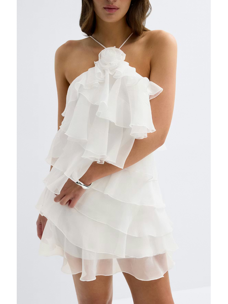 Gina Tricot Mini frill dress 28327 Creme (1263)