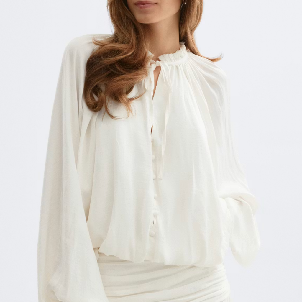 Gina Tricot Drapy top 27757 Creme (1263)