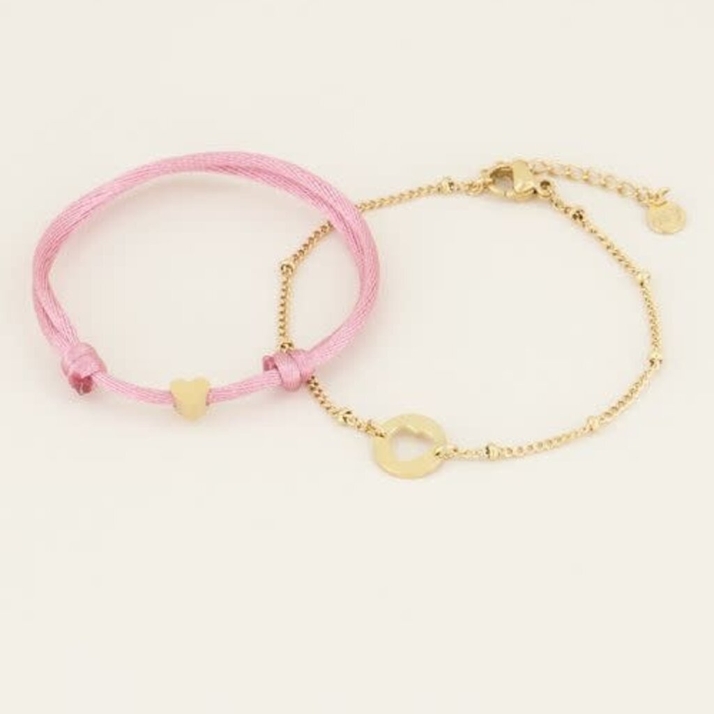 Mother & Daughter  bracelet mini MJ03410  goud
