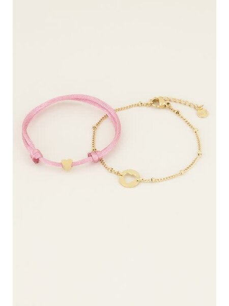 Mother & Daughter  bracelet mini MJ03410  goud