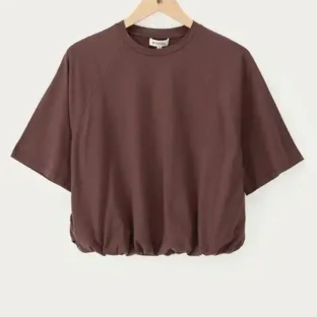T-shirt in ballon look MJ16280 Bruin