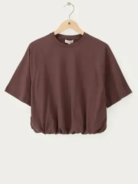 T-shirt in ballon look MJ16280 Bruin