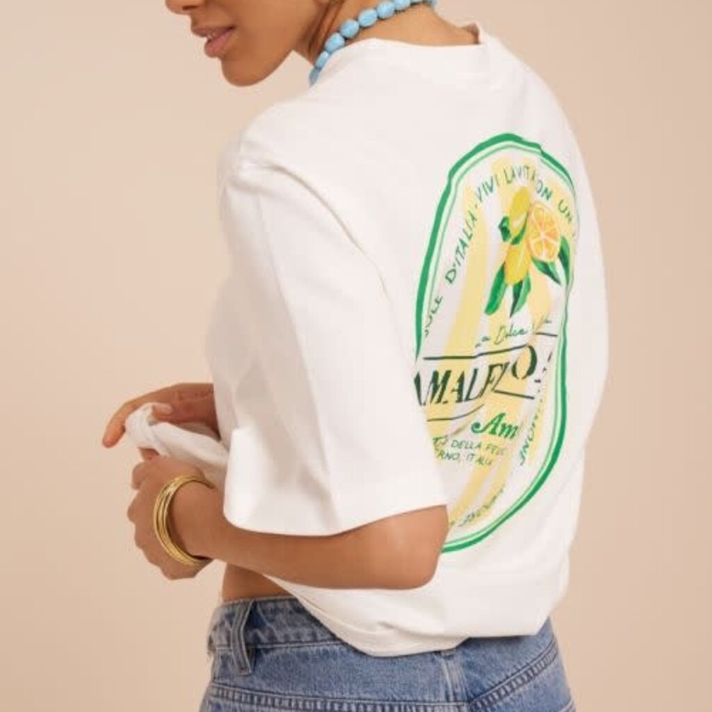 T-shirt Amalfi coast MJ15872 Wit