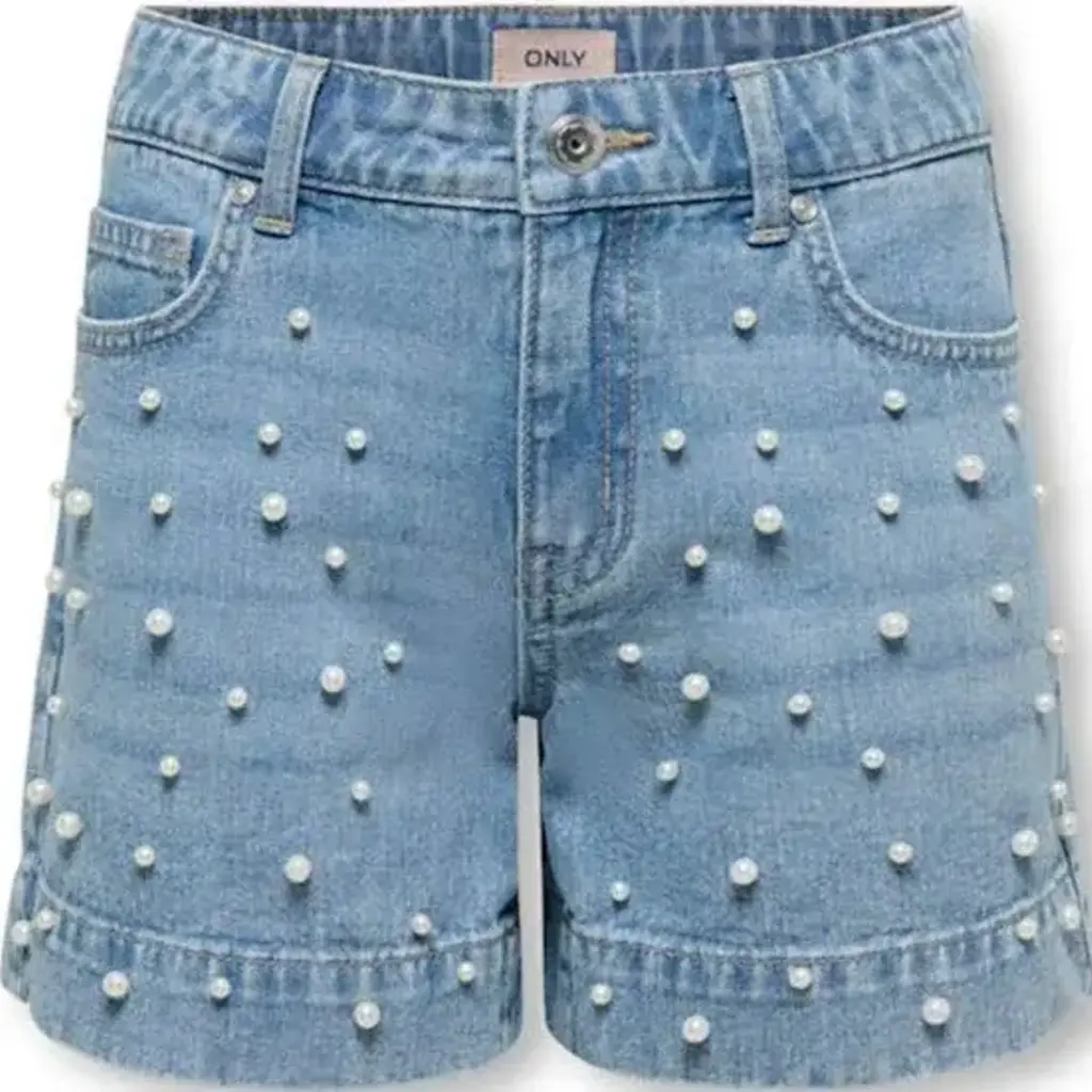 KIDS ONLY KOGVERA REG MOM PEARL DNM SHORTS MAE 15372481 Light Blue Denim