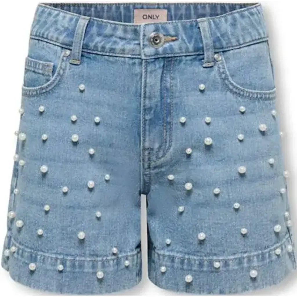 KIDS ONLY KOGVERA REG MOM PEARL DNM SHORTS MAE 15372481 Light Blue Denim