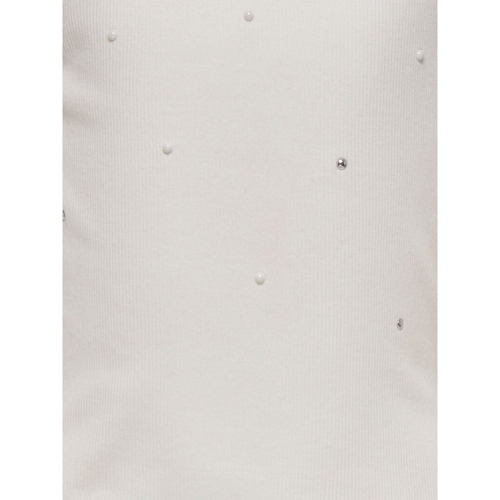 KIDS ONLY KOGJILL LIFE S/L EMB TANK TOP JRS 15374367 Cloud Dancer Pearls