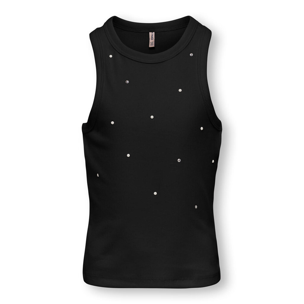 KIDS ONLY KOGJILL LIFE S/L EMB TANK TOP JRS 15374367 Black Pearls