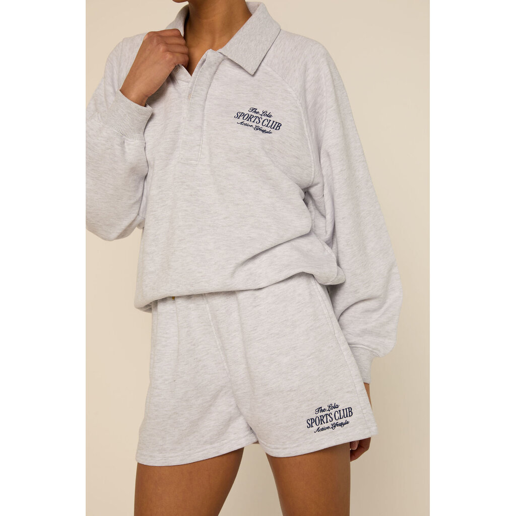 The Lola Club Alix Shorts Light Grey Melange