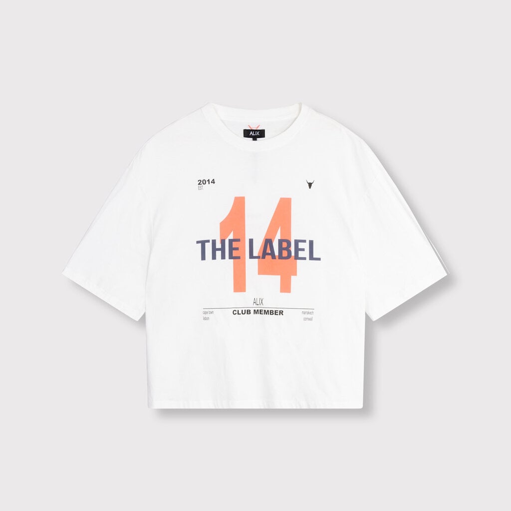 ALIX 14 the label t-shirt (2606819803) soft white