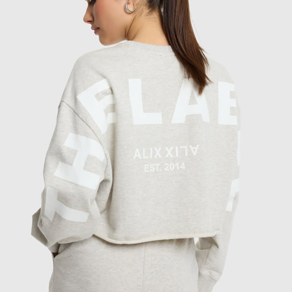 ALIX back print sweater (2606894795) light grey