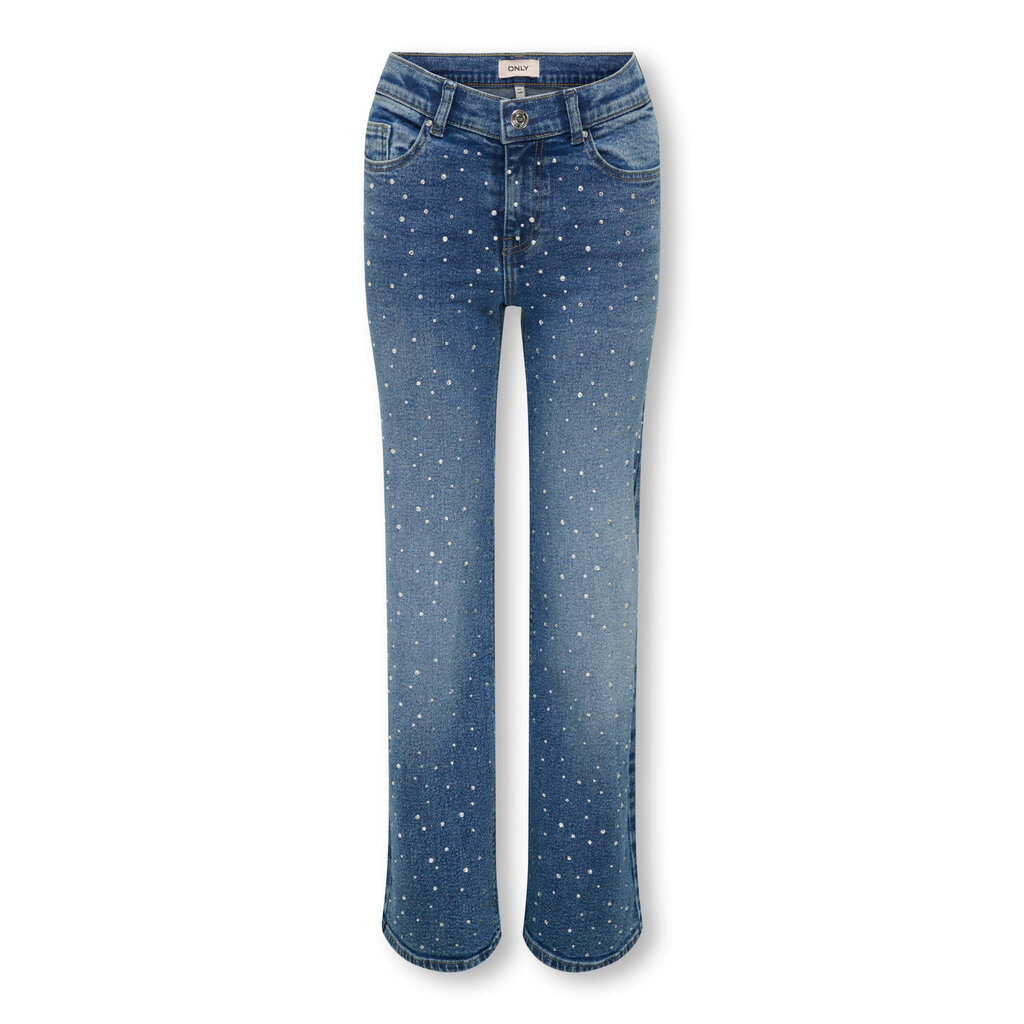 KIDS ONLY KOGJUICY RHS WIDE LEG DNM CRO557 NOOS 15356024 Medium Blue Denim RHINESTONES