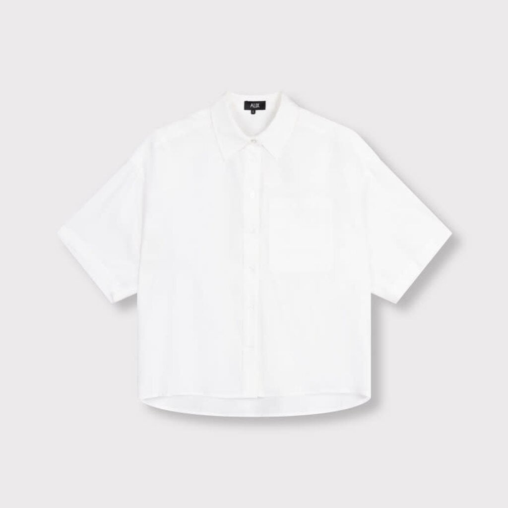ALIX modal short sleeve blouse (2606927764) soft white