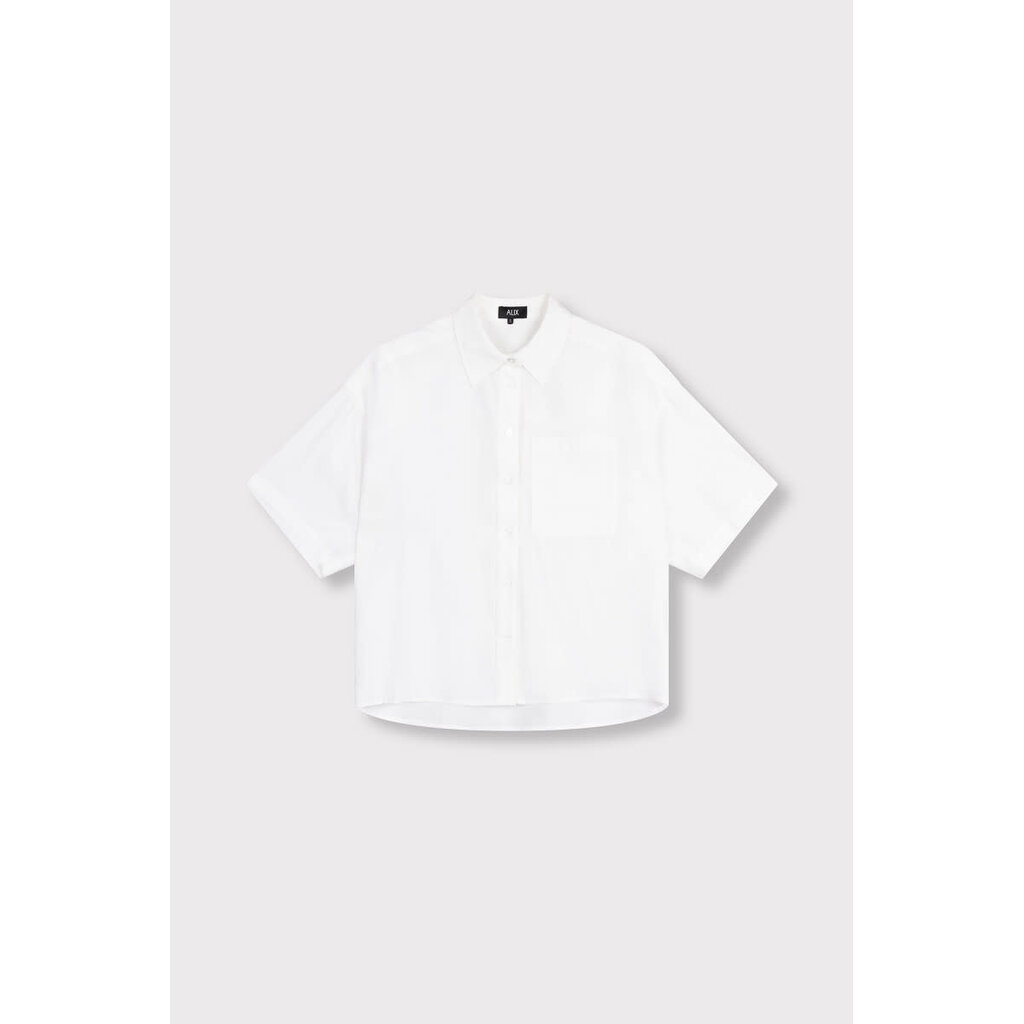 ALIX modal short sleeve blouse (2606927764) soft white