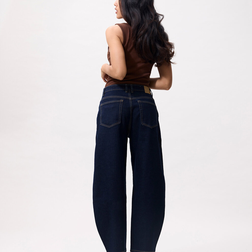 CATWALK JUNKIE Cropped barrel fit jeans 2603023202 Dark Blue