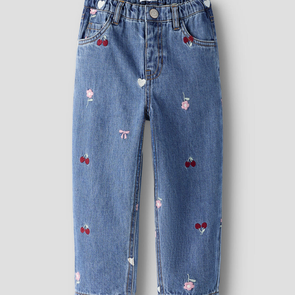 name it NMFBELLA BARREL EMB JEANS 4870-OV L 13255124