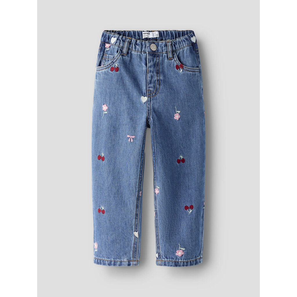 name it NMFBELLA BARREL EMB JEANS 4870-OV L 13255124