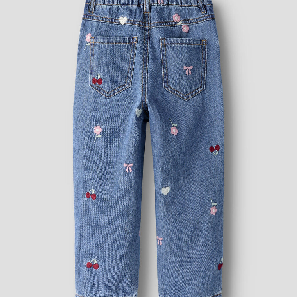 name it NMFBELLA BARREL EMB JEANS 4870-OV L 13255124