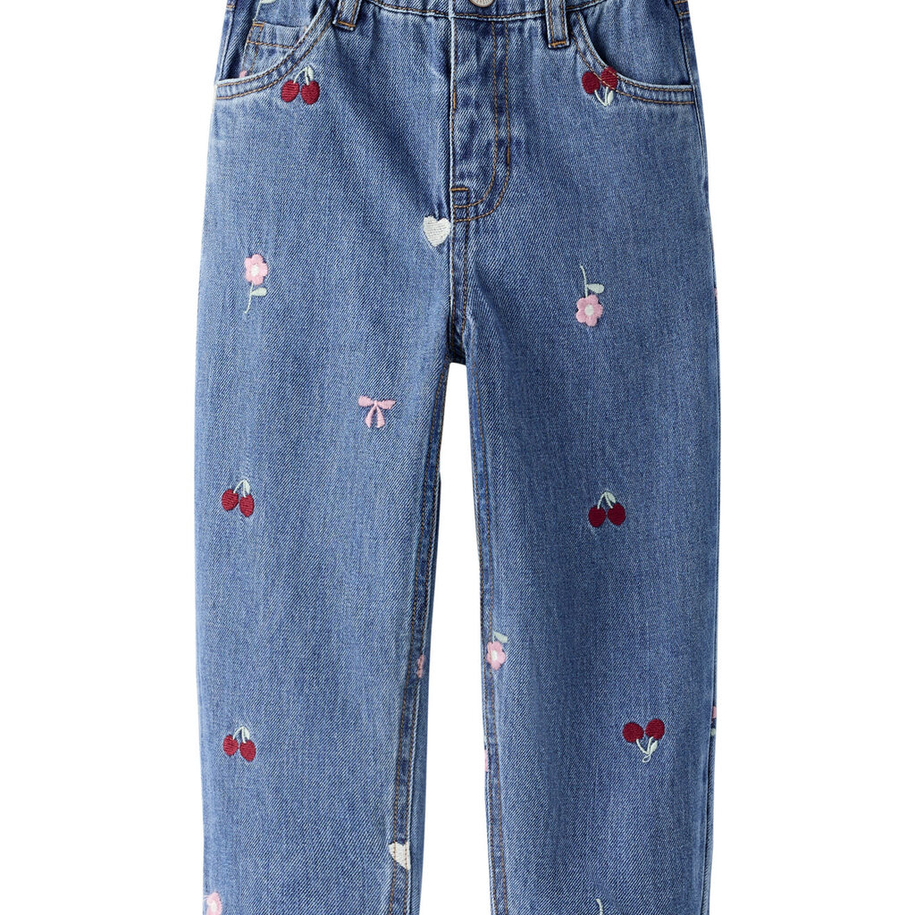 name it NMFBELLA BARREL EMB JEANS 4870-OV L 13255124