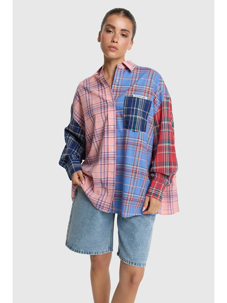 ALIX check mix blouse (2606939752)