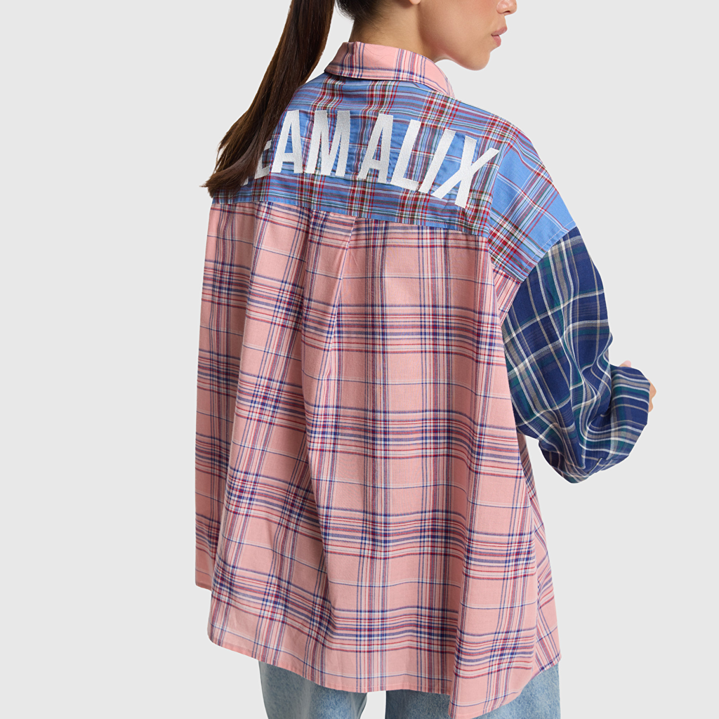 ALIX check mix blouse (2606939752)