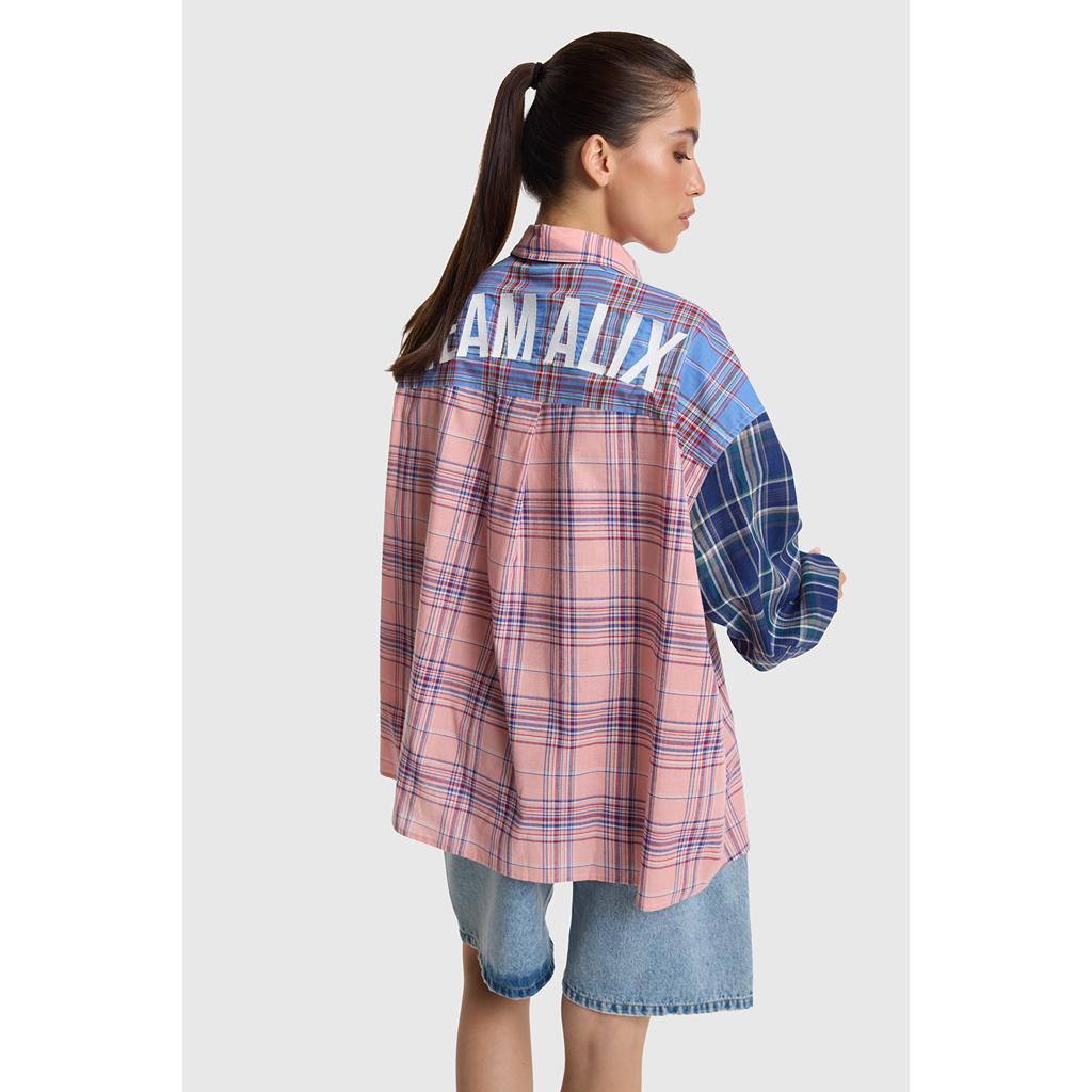ALIX check mix blouse (2606939752)