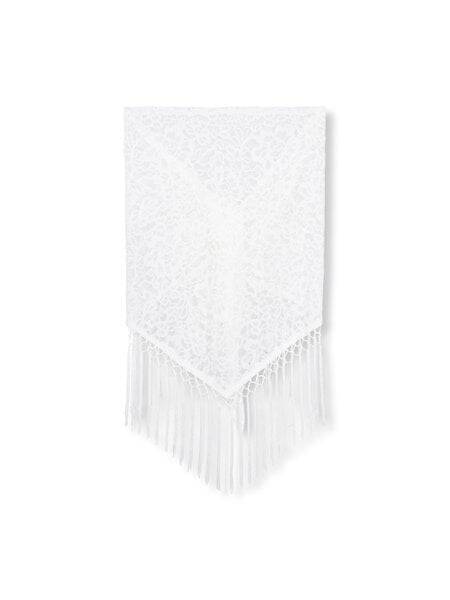 REFINED lace triangle scarf CARRY (R2606091196) white