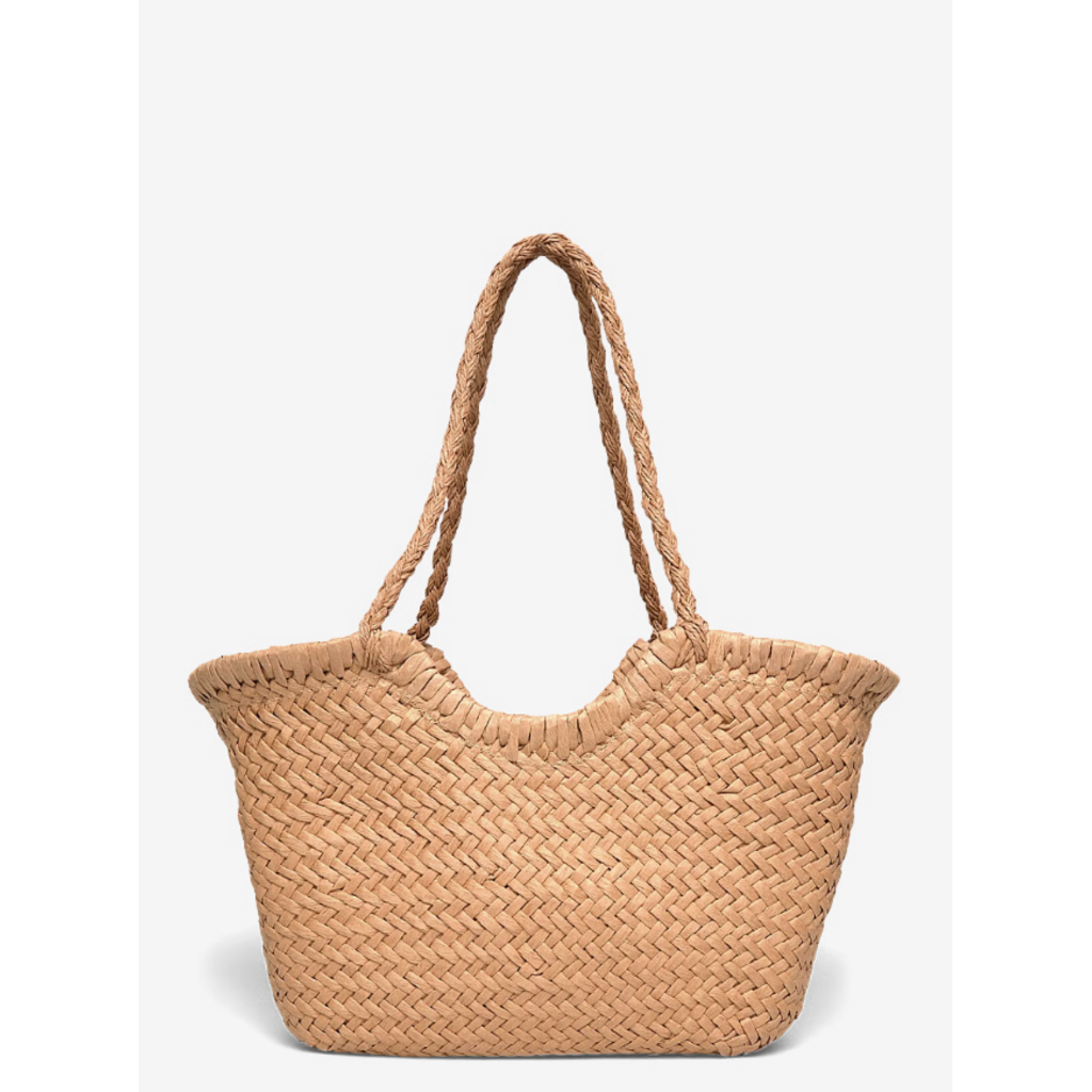 Gina Tricot Braided straw bag 28086 Light brown (7053)