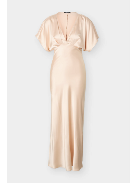 Gina Tricot Satin maxi dress 28005 Peach/quartz (2557)