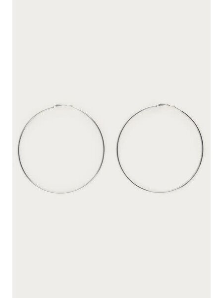 Basic grote oorringen extra large MJ16620 Zilver