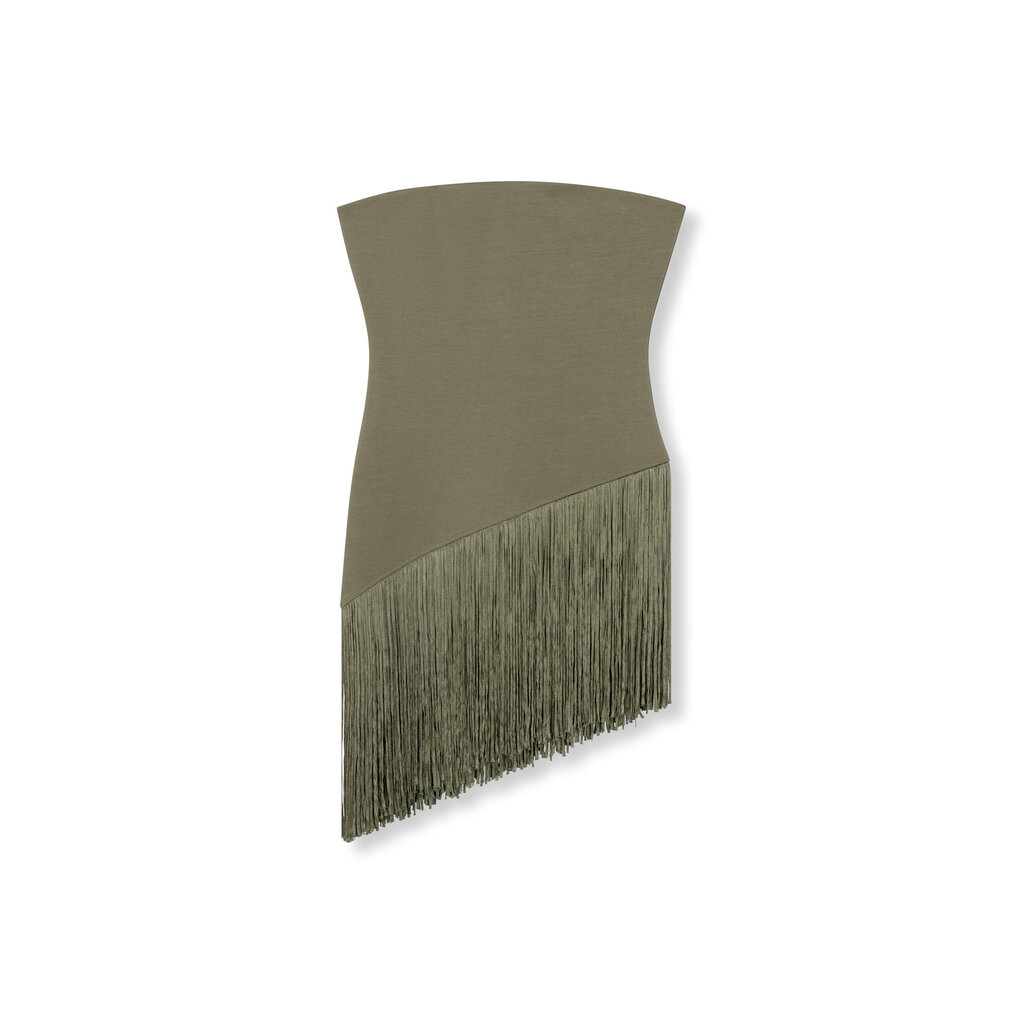 REFINED strapless assymetric top FIE (R2606850204) army