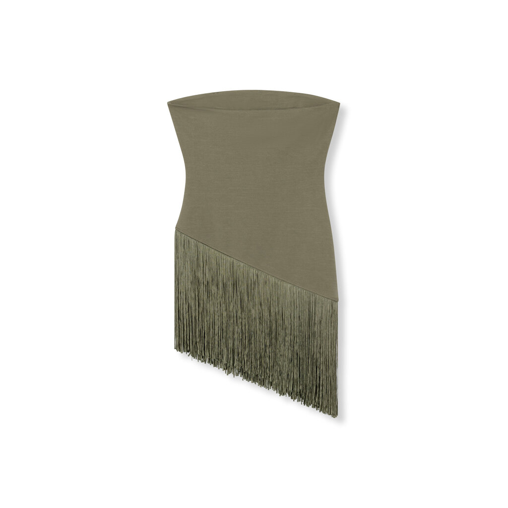 REFINED strapless assymetric top FIE (R2606850204) army