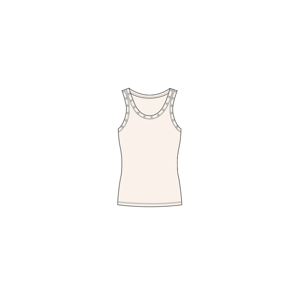 REFINED singlet studs BENTE (R2606812201) offwhite