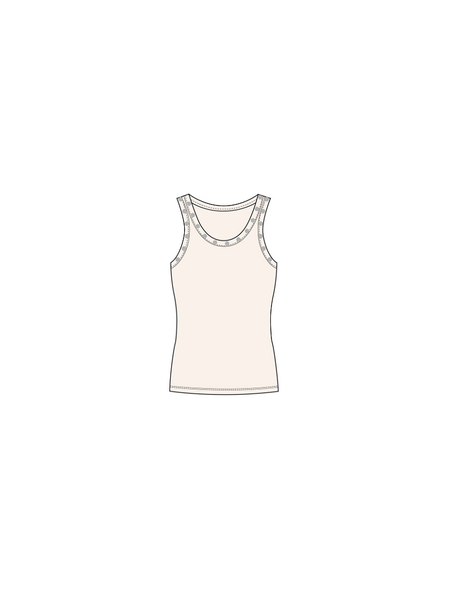 REFINED singlet studs BENTE (R2606812201) offwhite