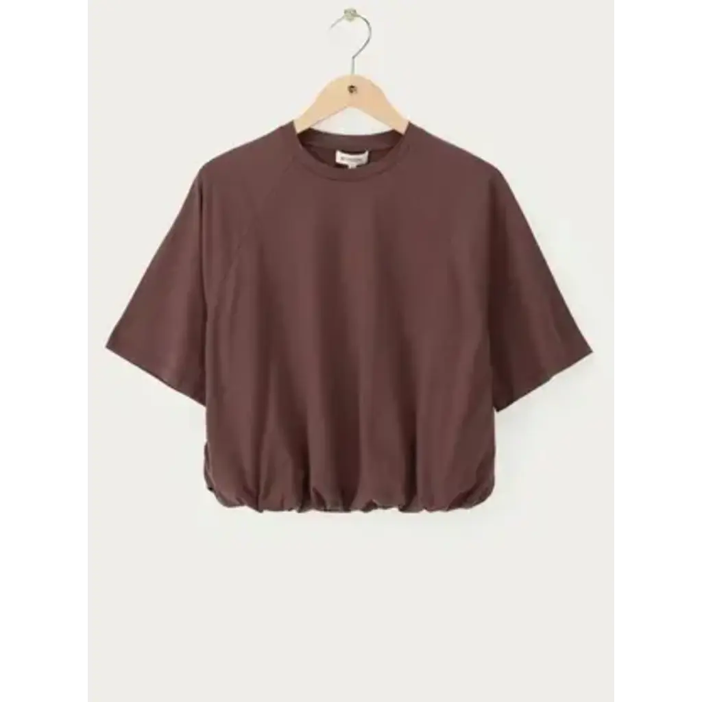 T-shirt in ballon look MJ16280 Bruin