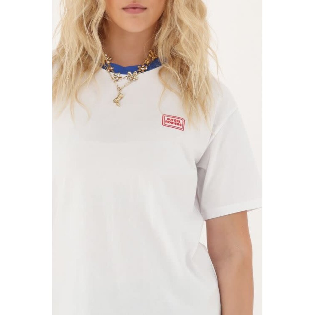T-shirt Rue des rosiers MJ13970 Wit