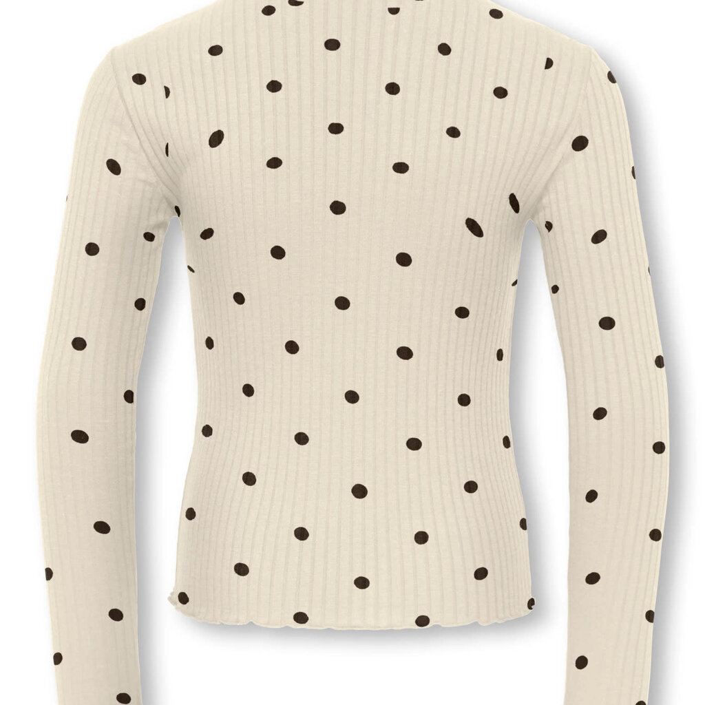 KIDS ONLY KOGFRANSISKA LIFE L/S HI-NCK AOP JRS 15390660 White