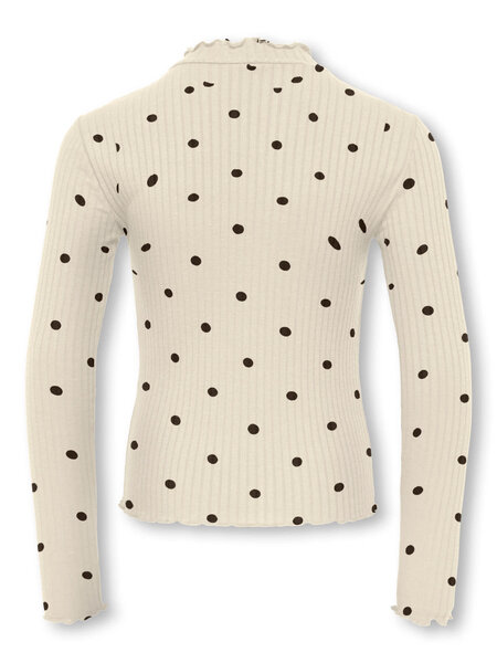 KIDS ONLY KOGFRANSISKA LIFE L/S HI-NCK AOP JRS 15390660 White
