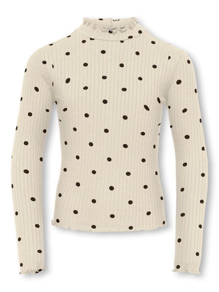 KIDS ONLY KOGFRANSISKA LIFE L/S HI-NCK AOP JRS 15390660 White