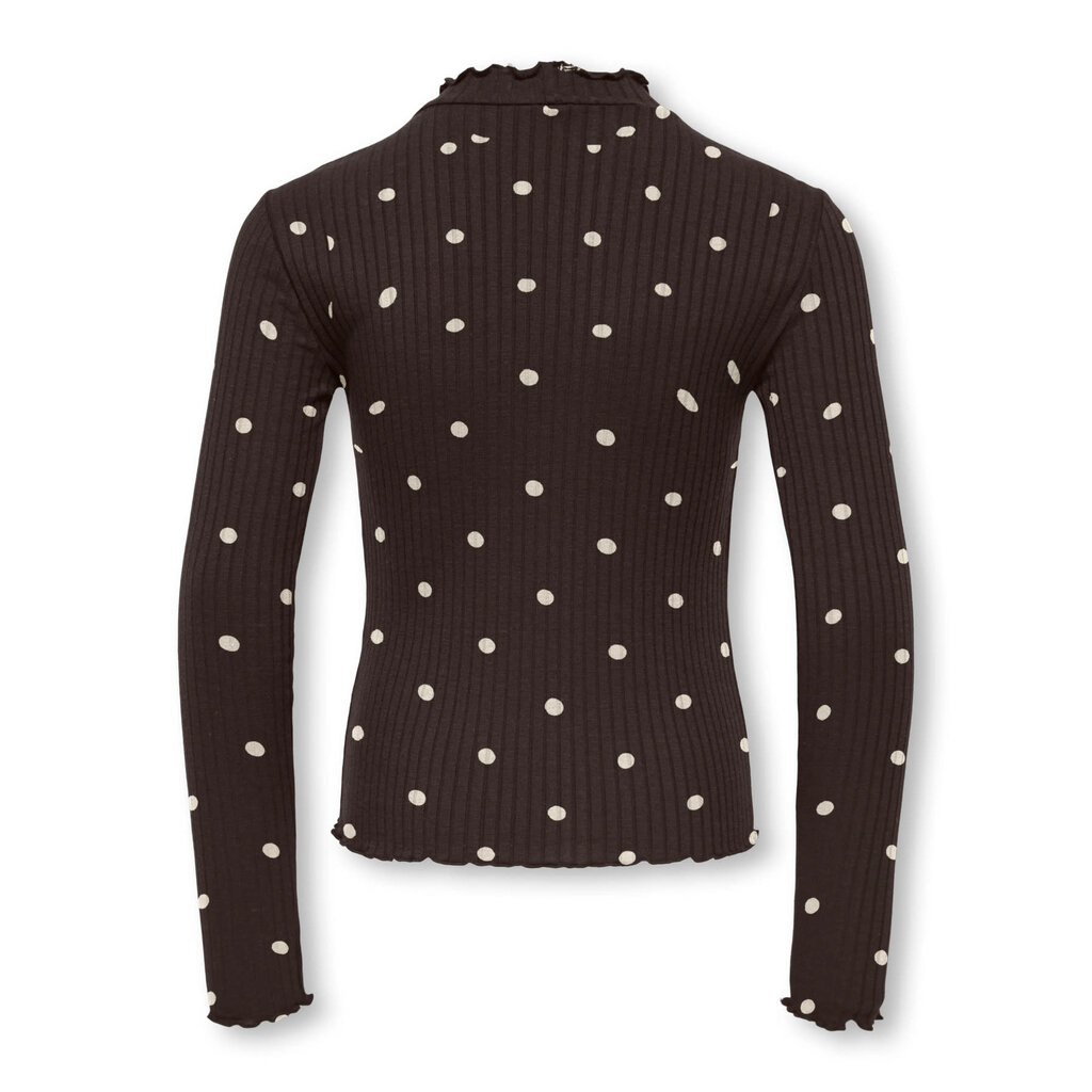 KIDS ONLY KOGFRANSISKA LIFE L/S HI-NCK AOP JRS 15390660 Brown