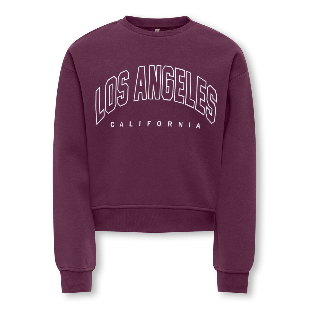 KIDS ONLY KOGSWEAT LS CREW OVZ STAT SWT NOOS 15353354 Mauve Wine Los Angeles - California