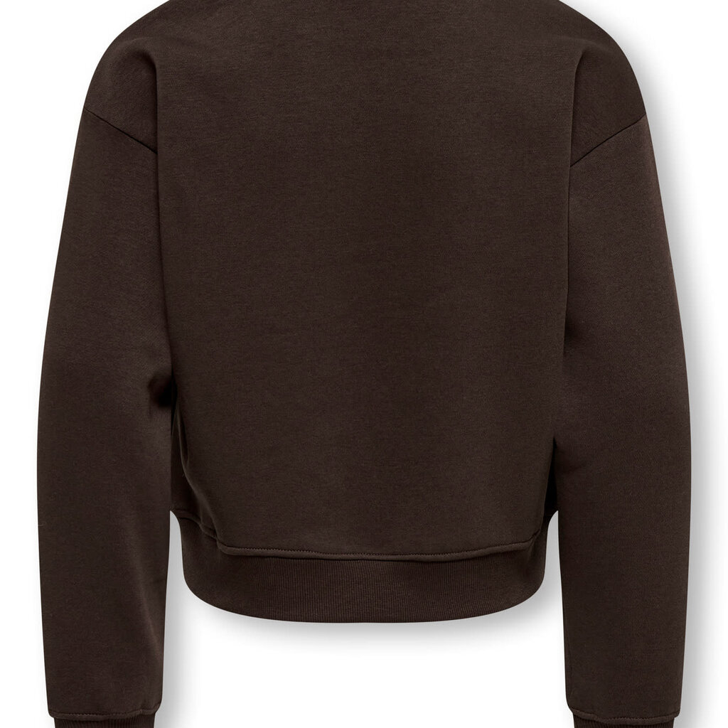 KIDS ONLY KOGSWEAT LS CREW OVZ STAT SWT NOOS 15353354 Coffee Bean STUDIO - Terry Emb.