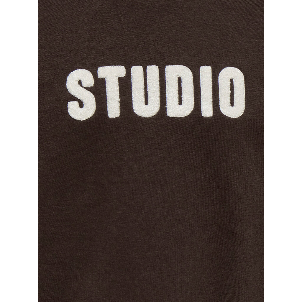KIDS ONLY KOGSWEAT LS CREW OVZ STAT SWT NOOS 15353354 Coffee Bean STUDIO - Terry Emb.